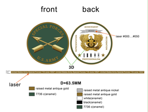 Limited Edition Regimental WO Coin "SF"